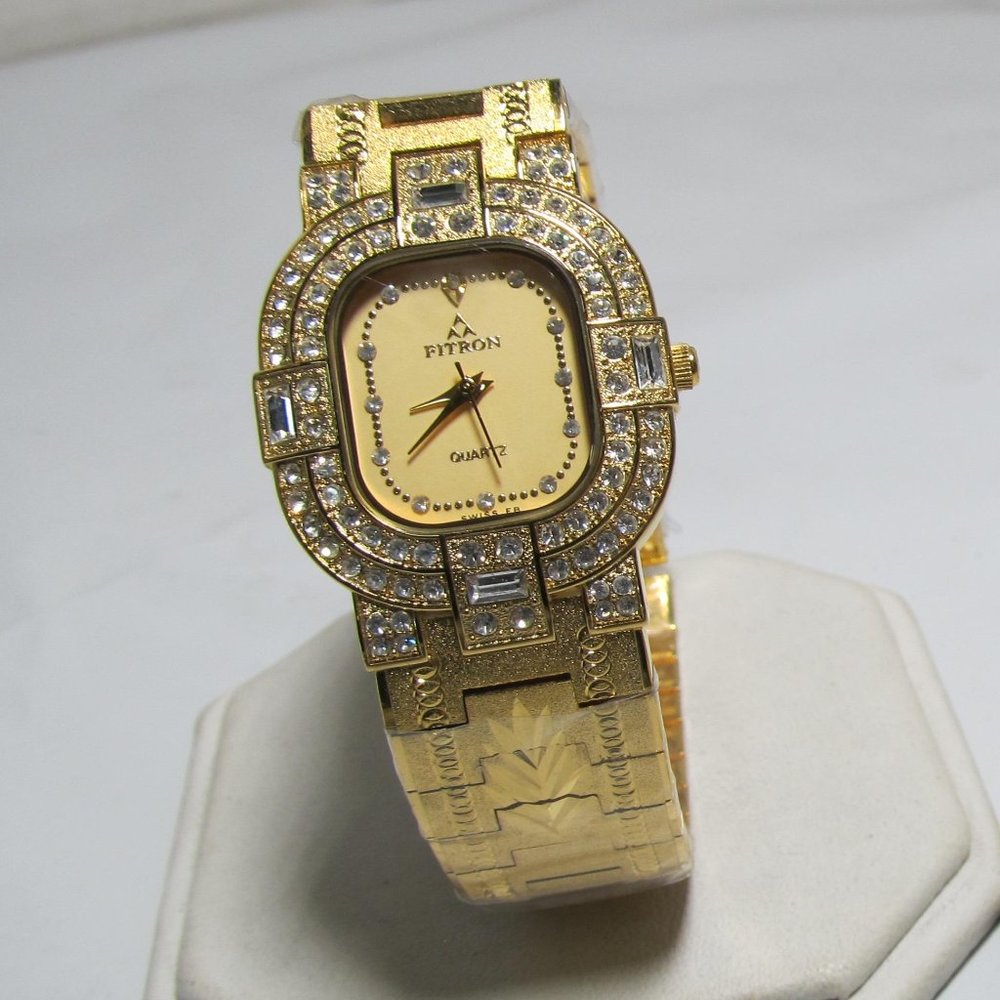 Classic Men's designer Bling Bling dinner party watch